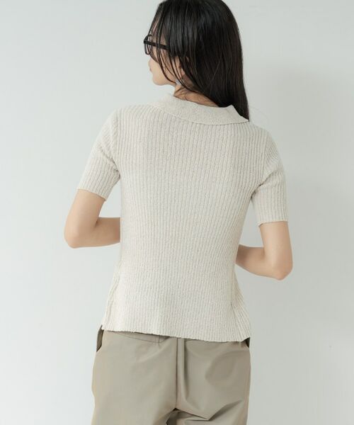 GALLEST / ギャレスト カーディガン・ボレロ | ハーフスリーブポロニットカーデ | 詳細19