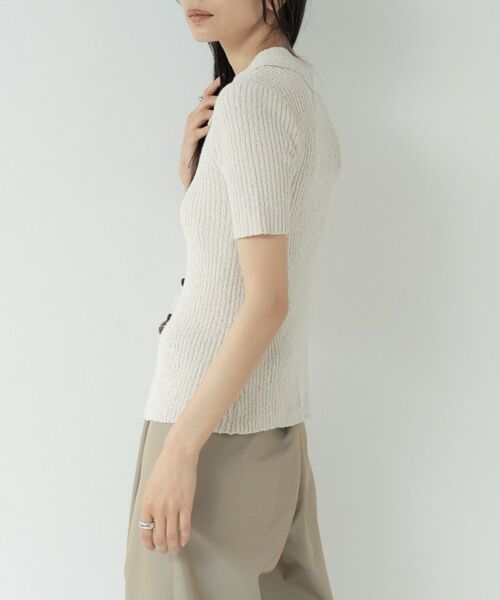 GALLEST / ギャレスト カーディガン・ボレロ | ハーフスリーブポロニットカーデ | 詳細20