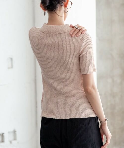 GALLEST / ギャレスト カーディガン・ボレロ | ハーフスリーブポロニットカーデ | 詳細4