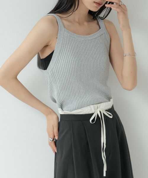 GALLEST / ギャレスト キャミソール・チューブトップ | ラメニットタンクトップ | 詳細3