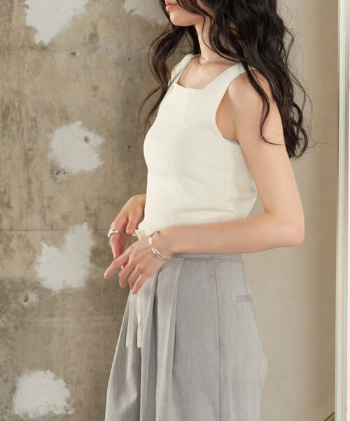 GALLEST / ギャレスト ニット・セーター | スクエアニットタンク | 詳細4