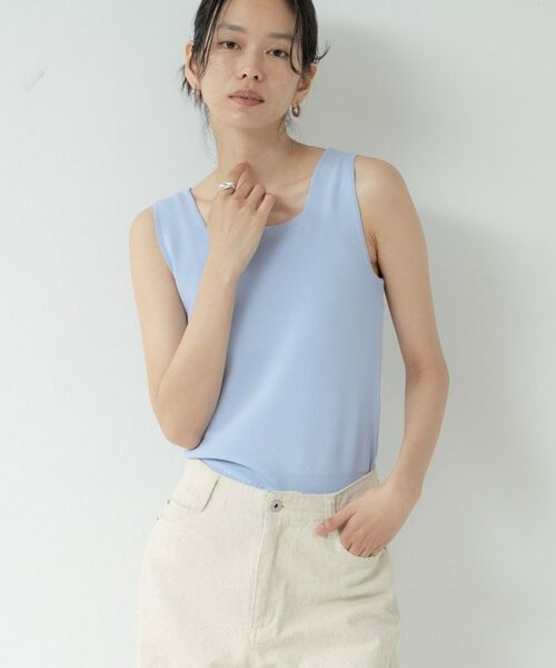 GALLEST / ギャレスト ニット・セーター | スクエアニットタンク | 詳細9