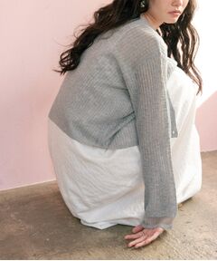 GALLEST / ギャレスト カーディガン・ボレロ | シアーフレアスリーブカーディガン【接触冷感】