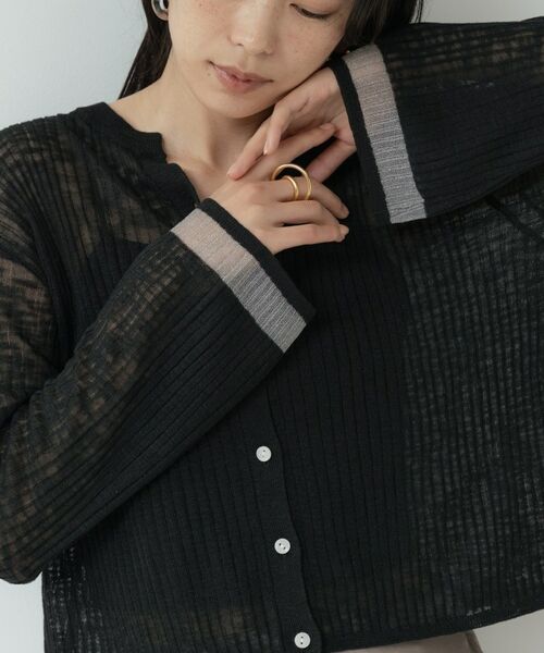 GALLEST / ギャレスト カーディガン・ボレロ | シアーフレアスリーブカーディガン【接触冷感】 | 詳細12