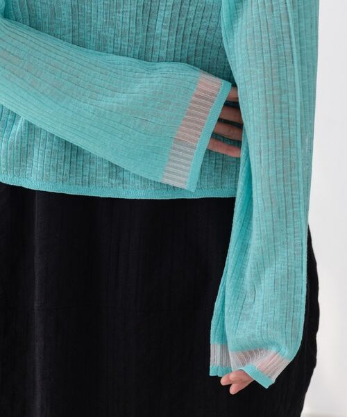 GALLEST / ギャレスト カーディガン・ボレロ | シアーフレアスリーブカーディガン【接触冷感】 | 詳細5