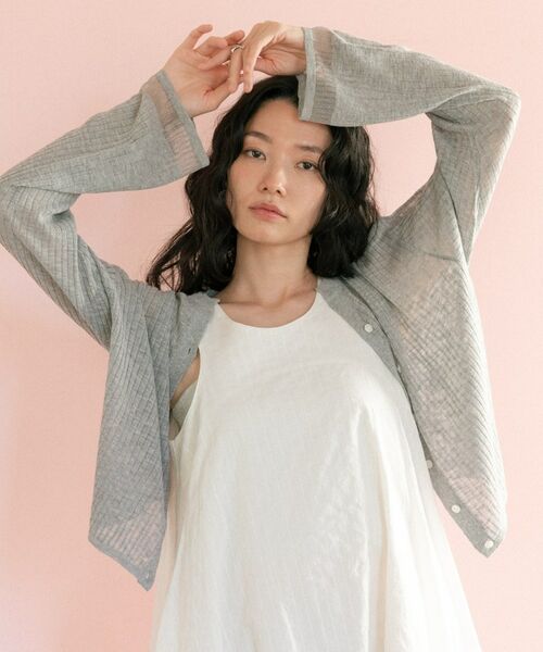 GALLEST / ギャレスト カーディガン・ボレロ | シアーフレアスリーブカーディガン【接触冷感】 | 詳細7