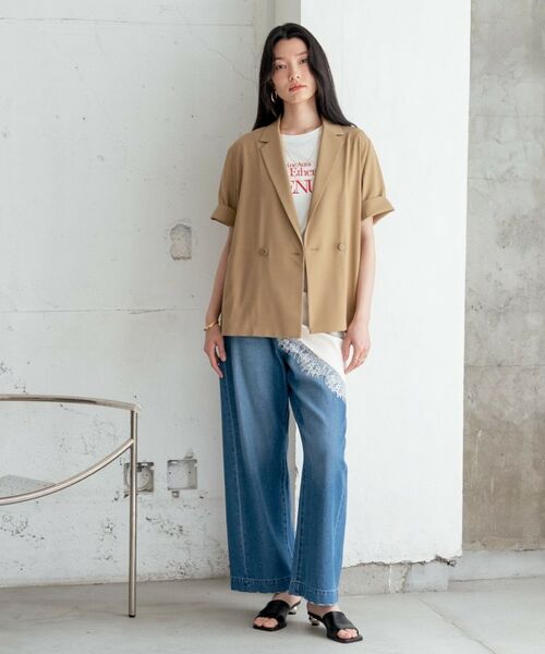 GALLEST / ギャレスト テーラードジャケット | Comfy SET UP｜ハーフスリーブジャケット【セットアップ対応／通勤／接触冷感／UVカット】 | 詳細1