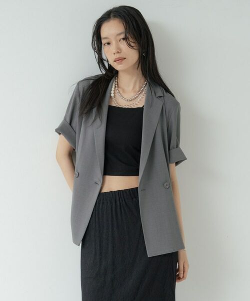 GALLEST / ギャレスト テーラードジャケット | Comfy SET UP｜ハーフスリーブジャケット【セットアップ対応／通勤／接触冷感／UVカット】 | 詳細14