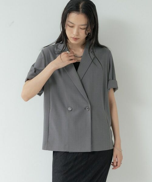 GALLEST / ギャレスト テーラードジャケット | Comfy SET UP｜ハーフスリーブジャケット【セットアップ対応／通勤／接触冷感／UVカット】 | 詳細15