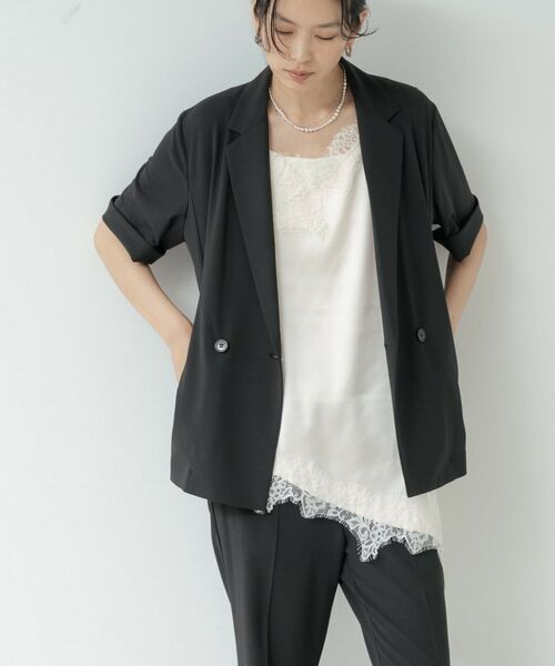 GALLEST / ギャレスト テーラードジャケット | Comfy SET UP｜ハーフスリーブジャケット【セットアップ対応／通勤／接触冷感／UVカット】 | 詳細18