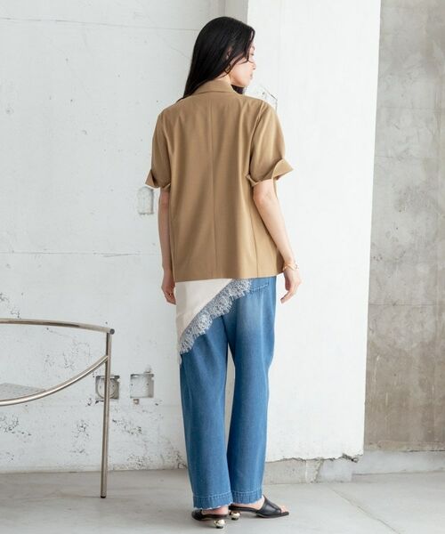 GALLEST / ギャレスト テーラードジャケット | Comfy SET UP｜ハーフスリーブジャケット【セットアップ対応／通勤／接触冷感／UVカット】 | 詳細3