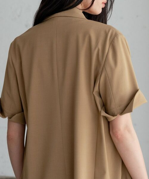 GALLEST / ギャレスト テーラードジャケット | Comfy SET UP｜ハーフスリーブジャケット【セットアップ対応／通勤／接触冷感／UVカット】 | 詳細4