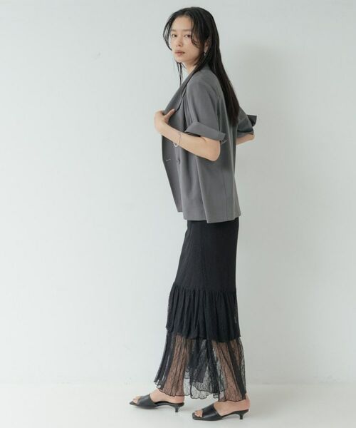 GALLEST / ギャレスト テーラードジャケット | Comfy SET UP｜ハーフスリーブジャケット【セットアップ対応／通勤／接触冷感／UVカット】 | 詳細9