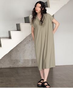 GALLEST / ギャレスト ミニ丈・ひざ丈ワンピース | Comfy SET UP｜スキッパーワンピース【通勤／接触冷感／UVカット】