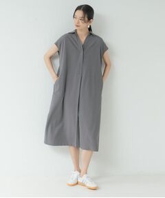 GALLEST / ギャレスト ミニ丈・ひざ丈ワンピース | Comfy SET UP｜スキッパーワンピース【通勤／接触冷感／UVカット】