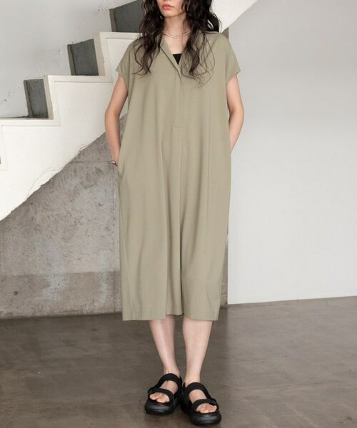 GALLEST / ギャレスト ミニ丈・ひざ丈ワンピース | Comfy SET UP｜スキッパーワンピース【通勤／接触冷感／UVカット】 | 詳細10