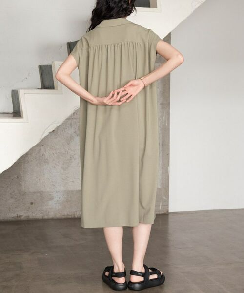 GALLEST / ギャレスト ミニ丈・ひざ丈ワンピース | Comfy SET UP｜スキッパーワンピース【通勤／接触冷感／UVカット】 | 詳細11