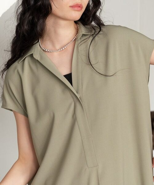 GALLEST / ギャレスト ミニ丈・ひざ丈ワンピース | Comfy SET UP｜スキッパーワンピース【通勤／接触冷感／UVカット】 | 詳細13