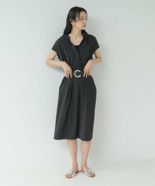 GALLEST / ギャレスト ミニ丈・ひざ丈ワンピース | Comfy SET UP｜スキッパーワンピース【通勤／接触冷感／UVカット】 | 詳細14