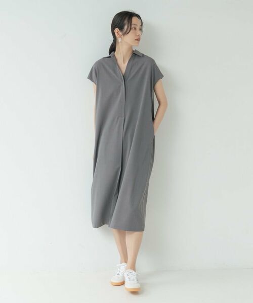 GALLEST / ギャレスト ミニ丈・ひざ丈ワンピース | Comfy SET UP｜スキッパーワンピース【通勤／接触冷感／UVカット】 | 詳細23