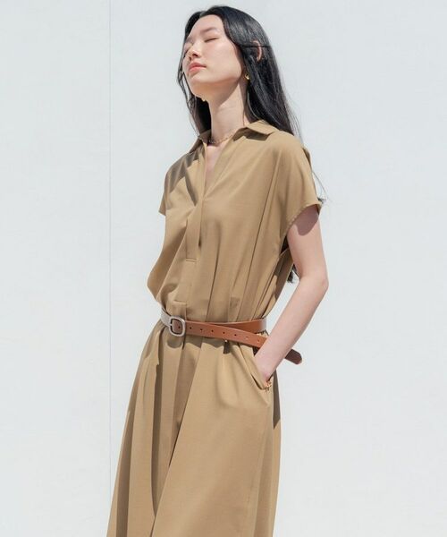 GALLEST / ギャレスト ミニ丈・ひざ丈ワンピース | Comfy SET UP｜スキッパーワンピース【通勤／接触冷感／UVカット】 | 詳細3