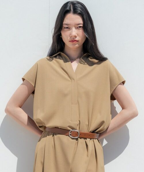 GALLEST / ギャレスト ミニ丈・ひざ丈ワンピース | Comfy SET UP｜スキッパーワンピース【通勤／接触冷感／UVカット】 | 詳細7