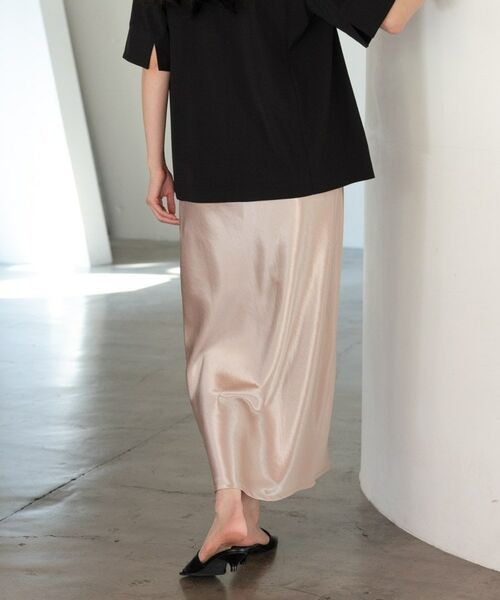 GALLEST / ギャレスト ロング・マキシ丈スカート | 【一部店舗限定】サテンナロースカート | 詳細5