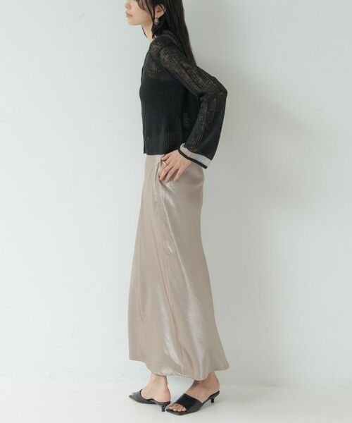 GALLEST / ギャレスト ロング・マキシ丈スカート | 【一部店舗限定】サテンナロースカート | 詳細8