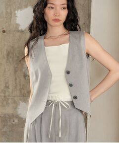 GALLEST / ギャレスト ベスト | サイドタックリネンジレ