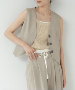 GALLEST / ギャレスト ベスト | サイドタックリネンジレ