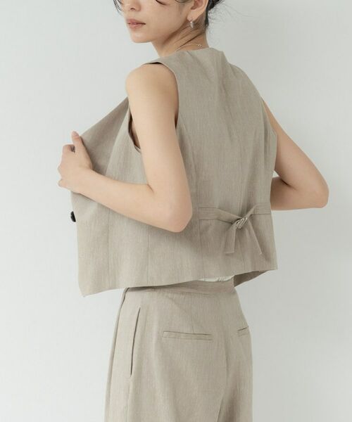 GALLEST / ギャレスト ベスト | サイドタックリネンジレ | 詳細11