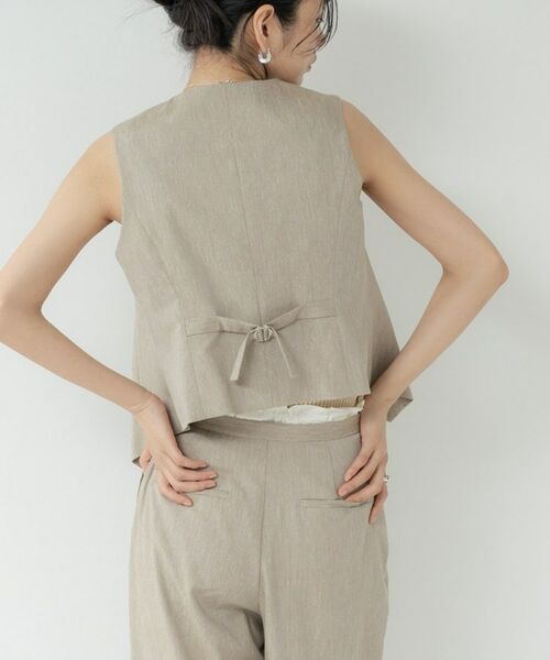 GALLEST / ギャレスト ベスト | サイドタックリネンジレ | 詳細12