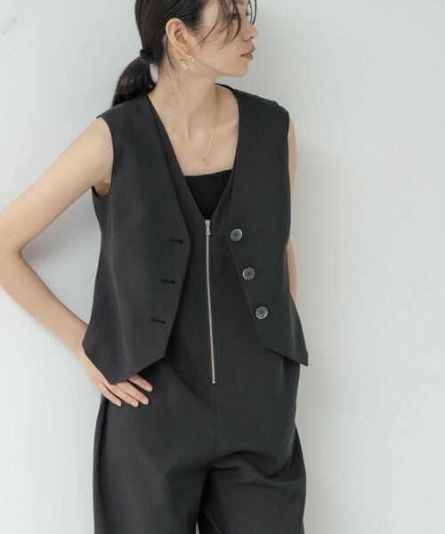 GALLEST / ギャレスト ベスト | サイドタックリネンジレ | 詳細17