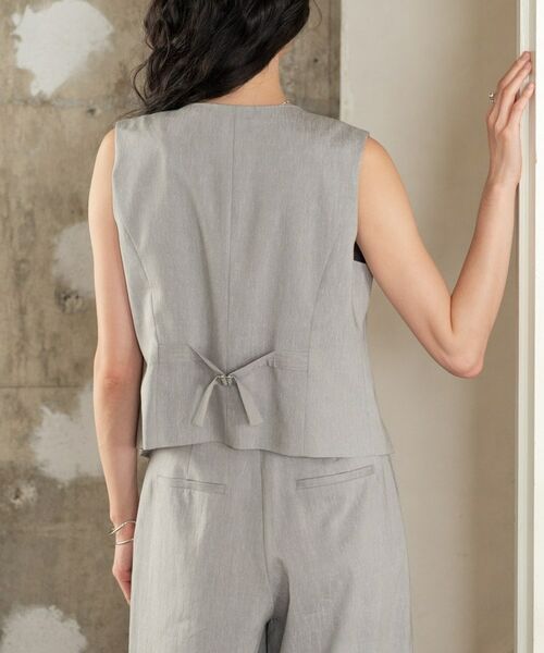 GALLEST / ギャレスト ベスト | サイドタックリネンジレ | 詳細4