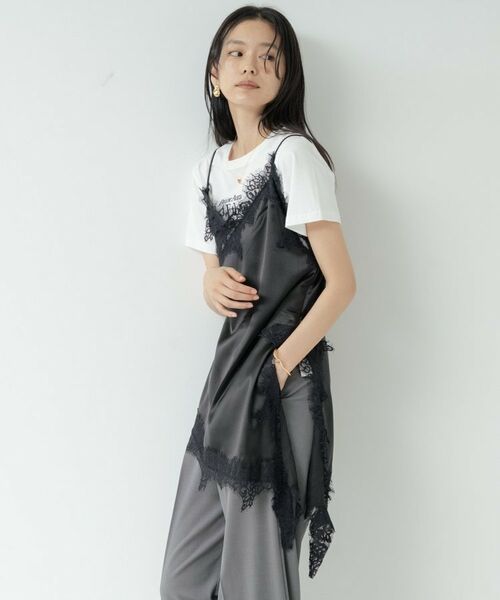 GALLEST / ギャレスト シャツ・ブラウス | イレギュラーヘムレースキャミ | 詳細10