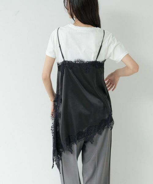 GALLEST / ギャレスト シャツ・ブラウス | イレギュラーヘムレースキャミ | 詳細11