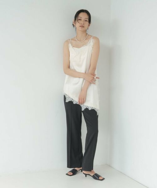 GALLEST / ギャレスト シャツ・ブラウス | イレギュラーヘムレースキャミ | 詳細16