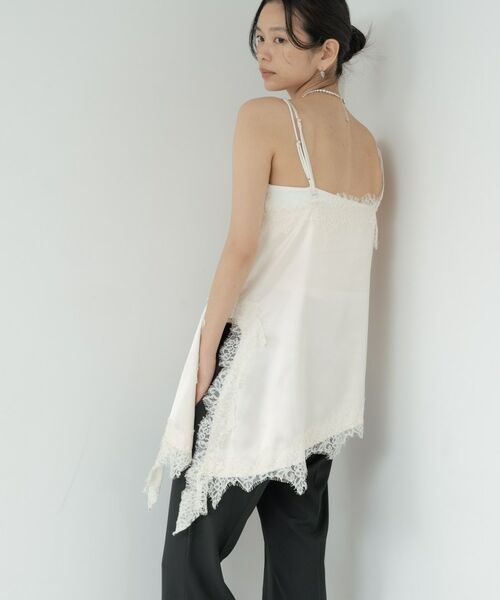 GALLEST / ギャレスト シャツ・ブラウス | イレギュラーヘムレースキャミ | 詳細18