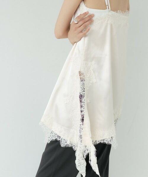 GALLEST / ギャレスト シャツ・ブラウス | イレギュラーヘムレースキャミ | 詳細20