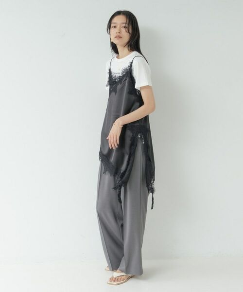 GALLEST / ギャレスト シャツ・ブラウス | イレギュラーヘムレースキャミ | 詳細7