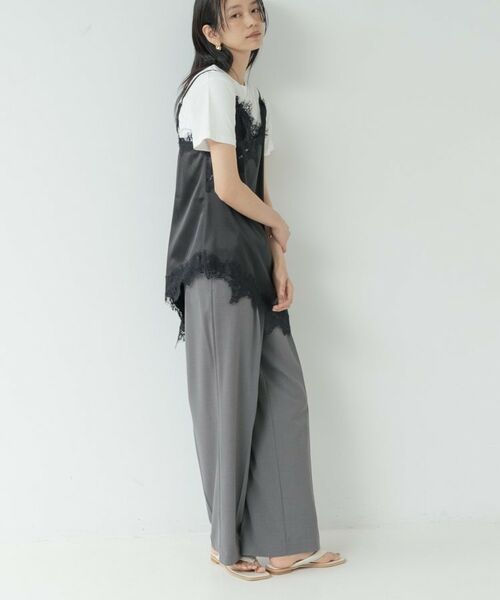 GALLEST / ギャレスト シャツ・ブラウス | イレギュラーヘムレースキャミ | 詳細8