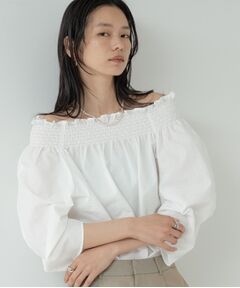 GALLEST / ギャレスト シャツ・ブラウス | サッカーオフショルブラウス