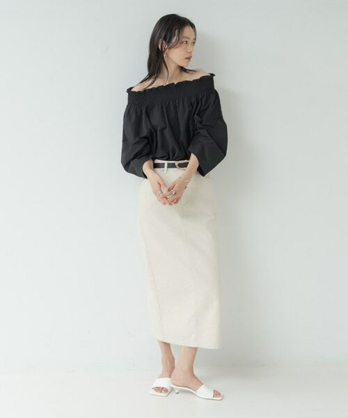 GALLEST / ギャレスト シャツ・ブラウス | サッカーオフショルブラウス | 詳細1