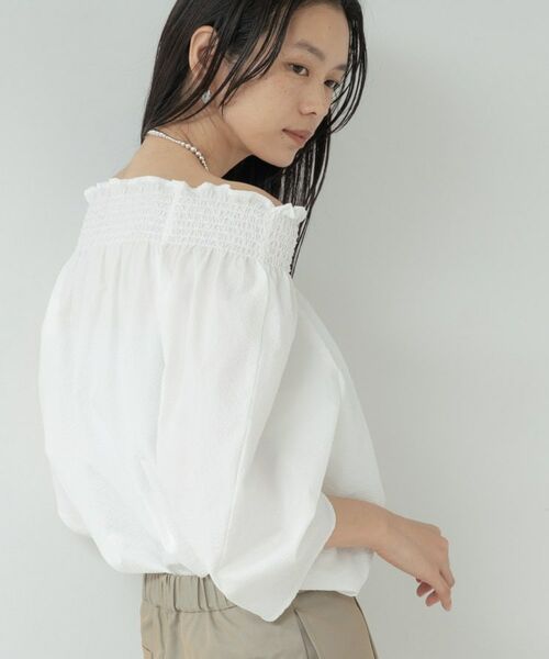 GALLEST / ギャレスト シャツ・ブラウス | サッカーオフショルブラウス | 詳細16