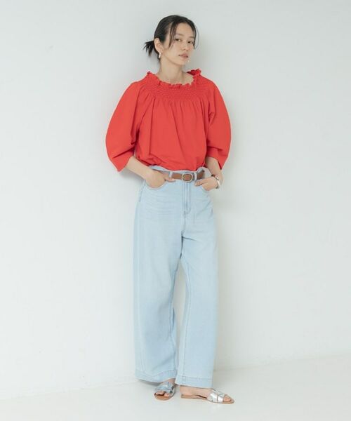 GALLEST / ギャレスト シャツ・ブラウス | サッカーオフショルブラウス | 詳細18