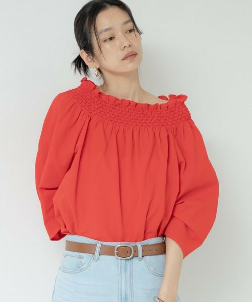 GALLEST / ギャレスト シャツ・ブラウス | サッカーオフショルブラウス | 詳細19