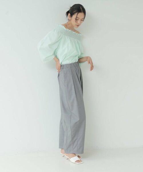 GALLEST / ギャレスト シャツ・ブラウス | サッカーオフショルブラウス | 詳細25