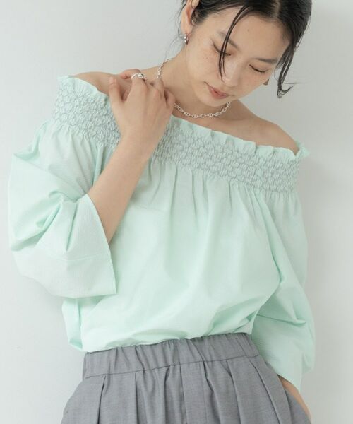 GALLEST / ギャレスト シャツ・ブラウス | サッカーオフショルブラウス | 詳細27