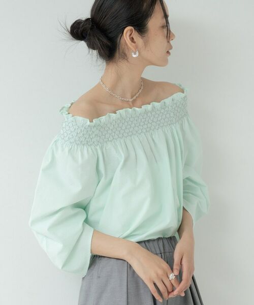 GALLEST / ギャレスト シャツ・ブラウス | サッカーオフショルブラウス | 詳細28