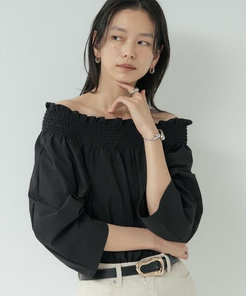 GALLEST / ギャレスト シャツ・ブラウス | サッカーオフショルブラウス | 詳細3